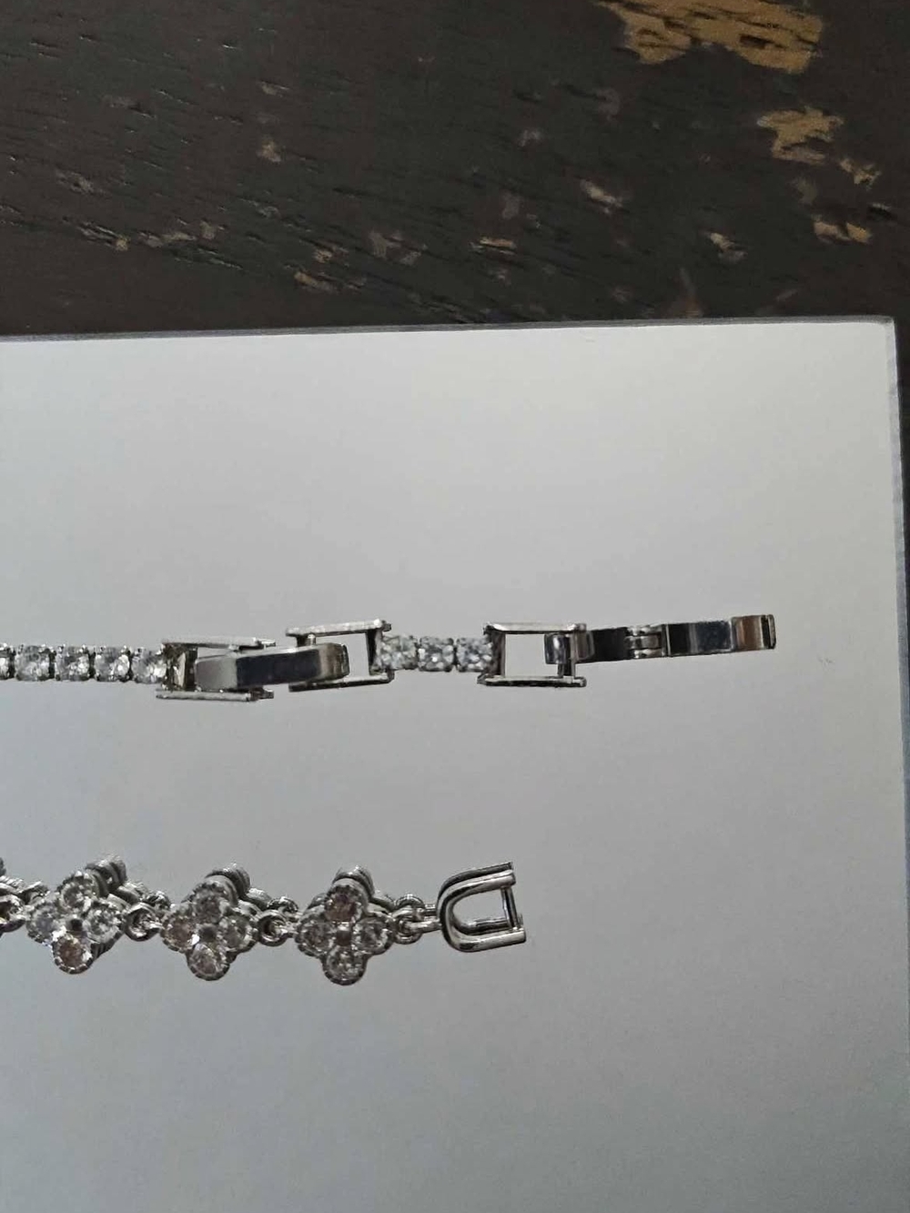 Silver-Tone Crystal Tennis Bracelet - Elegant Women’s Jewelry
